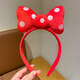 語(yǔ)嬉新年紅色兒童頭飾可愛(ài)蝴蝶結發(fā)箍女童拍照裝扮寶寶馬年表演頭箍萌 2#波點(diǎn)蝴蝶結發(fā)箍 無(wú)規格