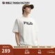 斐樂(lè )FILA大熊貓短袖T恤情侶2025秋新品半袖寬松純棉上衣女運動(dòng)男 云菇白-WT M 170/92A/M