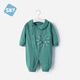 舒貝怡嬰兒衣服春秋夏新生兒連體衣女寶寶爬服睡衣男小童春季外出服 綠色春夏 73cm (6-12個(gè)月)