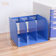 富翔三聯(lián)文件框辦公室文件收納盒桌面文件架資料收納欄文件筐書(shū)架簡(jiǎn)易桌上資料架書(shū)立學(xué)生用多層文件架 FX58藍色 2個(gè)裝