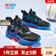 特步（XTEP）兒童獵鷹1.0童鞋男童旋轉扣中大童籃球鞋 黑/長(cháng)春花籃紫 36碼