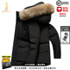 JASONWOOD羽絨服男冬季新款加厚保暖貉子毛領(lǐng)高端時(shí)尚運動(dòng)休閑派克服外套男 黑色 [官方正品] L /175【120-135斤】  [官方品牌]