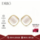 DRIG耳釘耳環(huán)生日圣誕節禮物送女友感平安夜禮物輕奢小眾2025新款 方形貓眼石耳釘【輕奢禮盒】