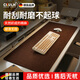CKULH德國超大亞麻鼠標墊桌墊防水防滑辦公室鍵盤(pán)墊桌面墊棉麻電腦桌墊 淺灰色雙料結構 棉麻+橡膠底 40*60cm