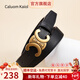 Caluom Kaiol品牌皮帶女平滑扣銅款女士腰帶真皮牛仔褲新年情人節禮物送女友 【專(zhuān)柜禮盒】80162A金扣黑色帶身 100cm 默認隨機-拍下請留言身高體重安排對應尺碼發(fā)出