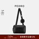 PEDRO通勤寬肩帶斜挎包零錢(qián)包飾單肩包男包生日禮物PM2-26320101 黑色 S