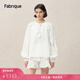 Fabrique白月光微透純棉刺繡上衣襯衫短裙度假套裝女2025春季新品 套裝 XS /P