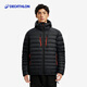 迪卡儂（DECATHLON）男女羽絨服內膽加厚連帽保暖常規款外套面包服輕薄羽絨服 男款-黑色 3XL