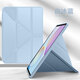 中瑟 適用華為MatePad保護套11.5英寸2026新款TXZ-W10/W20華為平板電腦保護殼3+y折全包防摔休眠軟殼 蜂窩3+Y折【白冰藍】+鋼化膜 華為MatePad2026【11.5英寸】