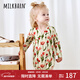 Milkbarn2025新品嬰兒長(cháng)袖包屁衣男寶三角哈衣爬爬服春夏女寶衣服 晨露郁金香 80cm (12-18月-參考身高73-80cm)