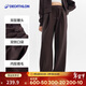 迪卡儂女士休閑經(jīng)典復古春秋運動(dòng)闊腿寬松長(cháng)褲運動(dòng)褲健身棕色S-5453813