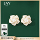 Jay花朵耳釘女小眾設計感耳飾輕奢時(shí)尚耳環(huán)送女友閨蜜新年禮物