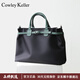 COWLEY KELLER包包女包女款托特包輕奢手提包大容量電腦包簡(jiǎn)約通勤媽咪包斜挎包 黑配綠 35*11*25.5cm 14寸