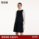 歌莉婭小香風(fēng)連衣裙女氣質(zhì)淑女高級感設計感娃娃裝a字背心裙1B9R4K4T0 00B黑色 M