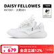 黛西法羅（Daisy Fellowes）【 丁禹兮 趙露思同款】火箭001面包鞋男女款板鞋耐磨休閑運動(dòng)鞋 周深同款贈【DF夜光鞋飾】純白色 41