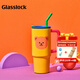 GLASSLOCK&wigglewiggle聯(lián)名保溫杯大容量冰霸吸管杯保溫保冷車(chē)載水杯900ml