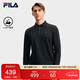 FILA 斐樂(lè )官方男子針織長(cháng)袖POLO衫2025秋季時(shí)尚休閑基礎上衣