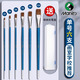 馬利平頭狼毫水粉畫(huà)筆油畫(huà)筆排筆丙烯畫(huà)筆筆刷色彩用筆水粉筆套裝美術(shù)專(zhuān)用排筆套裝初學(xué)者筆刷單號6支