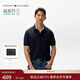 Tommy Hilfiger春夏男裝珠地網(wǎng)眼透氣商務(wù)休閑潮流多色短袖翻領(lǐng)T恤POLO衫 【經(jīng)典百搭】藏青色FAP L （推薦：150-165斤）