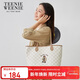 Teenie Weenie大容量托特包女TW小熊棋盤(pán)格通勤包包送女友新年情人節禮物