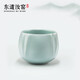 東道汝窯茶杯河南非遺陶瓷主人杯開(kāi)片可養紀念館藏款禮贈佳品100ml