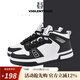 暴力熊（VIOLENTBEAR）鞋子男鞋2025新款冬季高幫板鞋厚底增高休閑鞋女鞋情侶運動(dòng)鞋潮流 黑白色 （熱賣(mài)高幫） 42