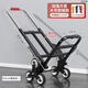 甲盾士爬樓車(chē)手拉車(chē)折疊搬運車(chē) 上樓載重家用爬樓梯神器購物買(mǎi)菜拉桿車(chē) 加強方管25【橡膠爬樓輪】240斤