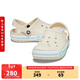 卡駱馳（CROCS）貝雅卡駱班洞洞鞋|205089 冬日白/彩色-1LI   37 /38(230mm)  
