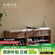 樸愫木作換鞋凳入戶(hù)門(mén)穿鞋凳小凳子門(mén)口進(jìn)門(mén)黑胡桃實(shí)木鞋架鞋柜床尾凳 長(cháng)款90CM丨現貨