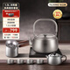 TILIVING(鈦立維)純鈦戶(hù)外旅行茶具套裝便攜燒水壺露營(yíng)泡茶壺杯圍爐煮茶整 純鈦煮茶壺具整套(8件裝)