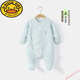 G.duck包手包腳秋冬薄夾棉新生兒嬰兒衣服保暖連體衣寶寶系帶和尚服無(wú)骨 2351藍色 59cm 59碼