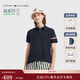 Tommy Hilfiger25春夏新款男透氣珠地棉高級撞色短袖/休閑通勤鑲邊翻領(lǐng)POLO