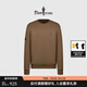 比音勒芬【彈力柔軟】秋季時(shí)尚男士套頭上衣休閑簡(jiǎn)約百搭圓領(lǐng)長(cháng)袖T恤男 10淺咖 XL