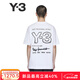 Y-3【 新年禮物】男裝T恤男短袖圓領(lǐng)印花t恤新款53-KB2607 白色 L 185 185/104A