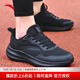 安踏男鞋運動(dòng)鞋男2025年秋冬新款網(wǎng)面透氣軟底跑鞋緩震皮面防水鞋子男 （店長(cháng)推薦秋冬季新品男鞋）全黑色 42