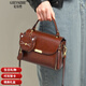 紀詩(shī)哲（GIEVSZHE）輕奢品牌包包女包女士單肩包真皮斜挎包送女友老婆生日禮物侈 咖啡色 情人節禮物新年禮物