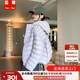 蕓蕁羽絨服女短款連帽排骨2025冬季新款白鴨絨超輕感泡芙保暖外套 淺紫色排骨服 （90白鴨絨現貨） S