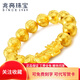 兆亮黃金手鏈男士3D硬金貔貅手鏈足金手鏈轉運珠手串 送男友新年禮物 單貔貅+（14-16顆）粒金珠  約18克
