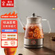 鳴盞 煮茶器玻璃加厚 煮茶壺黑茶電茶壺養生壺自動(dòng)蒸汽煮茶器 蒸茶器 蒸茶壺 機械款MZ8008D 0.8L