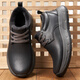 可牧麗羊羊皮毛一體男鞋真皮男士雪地靴冬季棉皮鞋加絨加厚保暖羊毛鞋棉鞋 黑色 44 標準尺碼