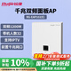 銳捷無(wú)線(xiàn)AP面板RG-EAP102(E)千兆雙頻1167M 企業(yè)級全屋wifi路由器 大戶(hù)型別墅酒店 86入墻式超薄款