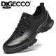 DQGECCO高端品牌輕奢男鞋百搭戶(hù)外跑步運動(dòng)鞋舒適簡(jiǎn)約通勤男士休閑鞋子 黑色 41 (255mm)