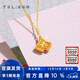 謝瑞麟（TSL）新年禮物立體閃耀金系列黃金項鏈銀杏葉5G足金項鏈計價(jià)黃金XQ335 3.95g 計價(jià)類(lèi)（工費約1580元）