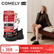 康莉（COMELY）厚底英倫樂(lè )福鞋女26年春秋新款魔術(shù)貼增高學(xué)院風(fēng)時(shí)尚百搭女鞋 甜酷黑 37