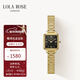 LOLA ROSE羅拉玫瑰黑金手表女士學(xué)生百搭生日禮物新年禮物送女友老婆