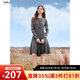 百圖betu女裝2025秋季新款連衣裙氣質(zhì)灰顯白簡(jiǎn)約顯瘦裙子女2509T98 灰色 S