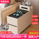 智能沙發(fā)側邊柜可移動(dòng)茶幾自動(dòng)上水燒水壺一體茶吧機小推車(chē)茶水柜 奶油色【帶燒水壺+消毒鍋+插座+藍牙雙音響】 40*100*81cm【默認右開(kāi)柜門(mén)】
