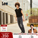 Lee【張凌赫代言】涼涼褲726標準直腳輕薄黑灰色男牛仔褲休閑潮流 黑灰色 34