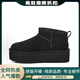 UGG EVERSHEEPSKINS周冬雨同款UGGmini百搭雪地靴低幫短筒皮毛一體厚底5cm增高雪地靴 mini厚底-黑色 37