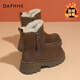 DAPHNE達芙妮雪地靴女冬季加絨加厚東北零下40度戶(hù)外防滑大棉鞋2025新款 咖色 加絨 39 (245mm)